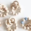 Rammelaar geo kralen | Wooden Basics|  Naturel - Afbeelding 3