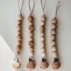 Speenkoord | Wooden beads | Quartz - Afbeelding 3
